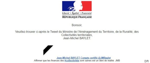 Jean-Michel Baylet tweet